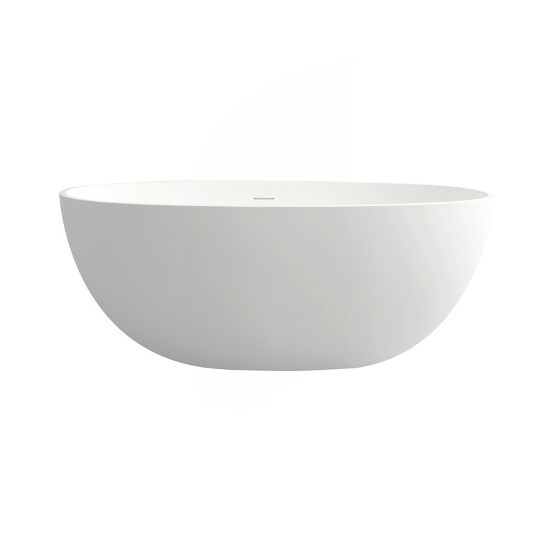 55" Solid Surface Soaking Bathtub