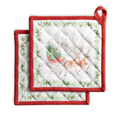 Maison D' Hermine Cotton Potholder Set