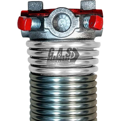 218x2x26 Galvanized Torsion Spring - Red