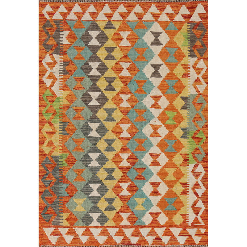 Tapis décoratif multicolore kilim 3 x 5