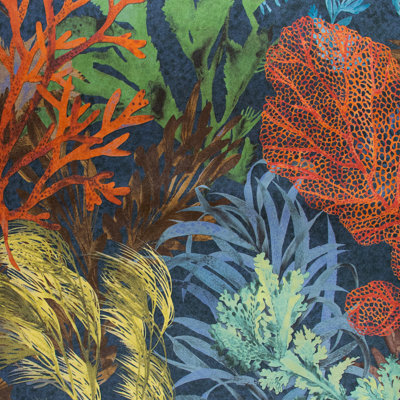 Tropical Collection Bora Bora Coral Inspired 27.8' L x 27.5"" W Wallpaper Roll -  Galerie Wallcoverings, 26733
