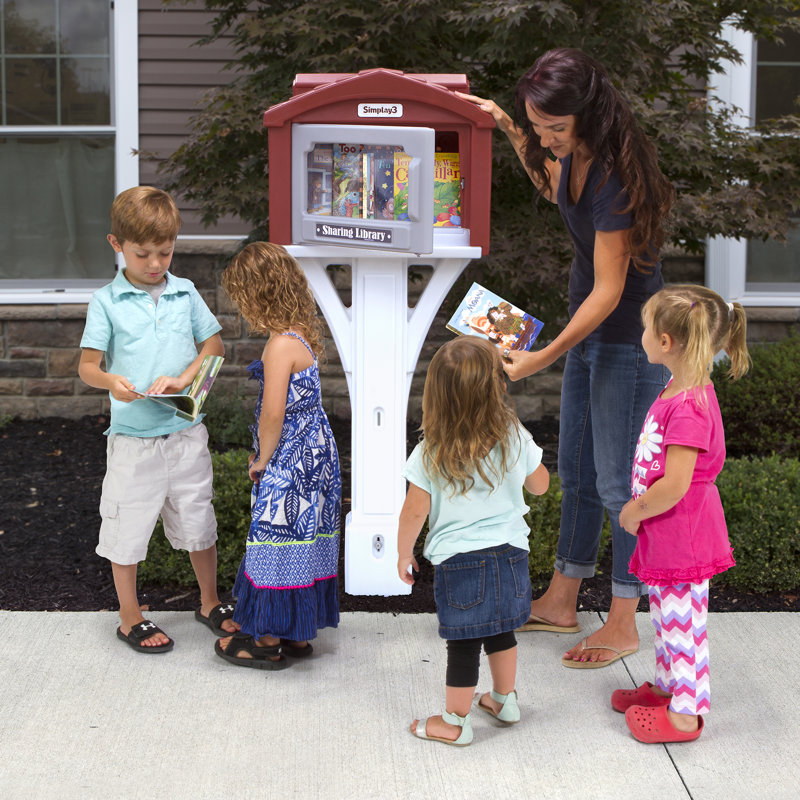 Sharing Library Post Mounted Mailbox