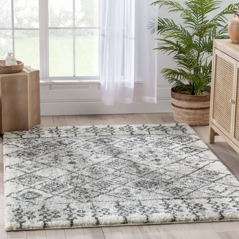 Tapis ivoire marocain Mareco, Rectangle 3 pi 11 po x 5 pi 3 po