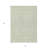 3' X 5' Artichoke Green And Ivory Geometric Washable Indoor Outdoor Area Rug