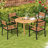 Bezell Round Acacia Outdoor Dining Table , 44'' in. W 44'' in. D