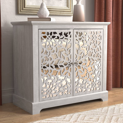 Eltingville 2 Door Mirrored Accent Cabinet