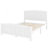Full Size Solid Wood Platform Bed With Support Slats, Strong Structure, No Box Spring Needed, White Finish-1275926168-1275926175