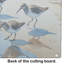 Planche à découper en verre Sandpipers