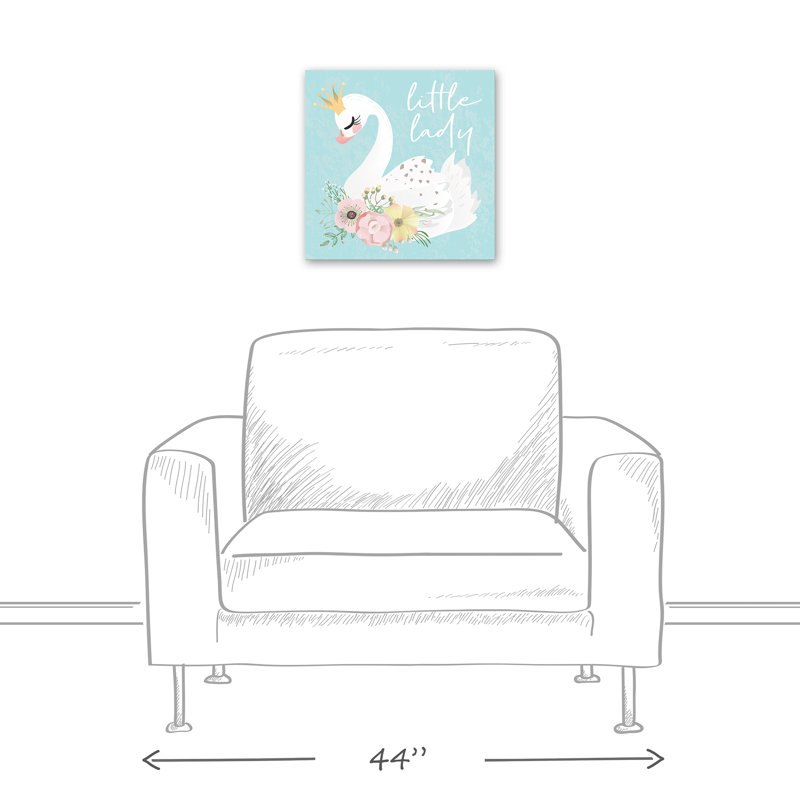 « little lady swan », art sur toile