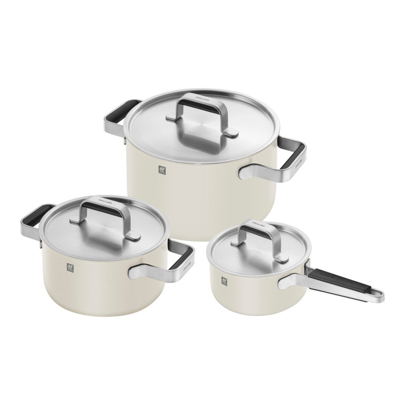 Batterie de cuisine en acier inoxydable 6 pièces ZWILLING, Ivoire-blanc