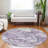 Ferren Purple Washable Indoor-Outdoor Rug - -1071829480