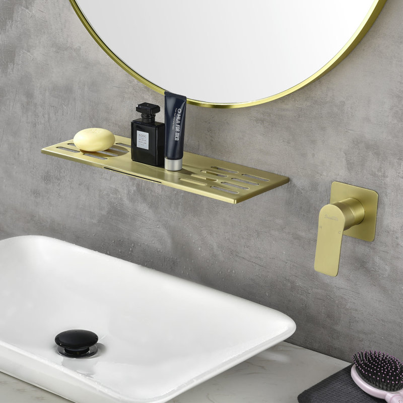 Single-handle Bathroom Faucet, Brushed Gold