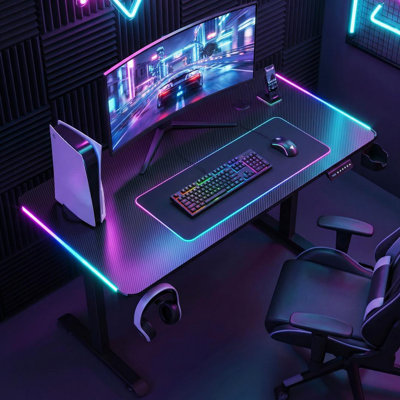 Table de bureau électrique à double moteur 55 po Oneita