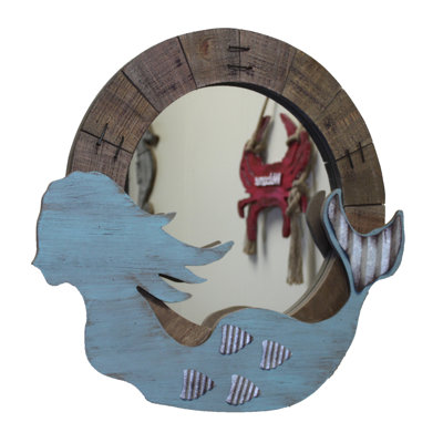 Miroir d’appoint mermaid en bois Mazon
