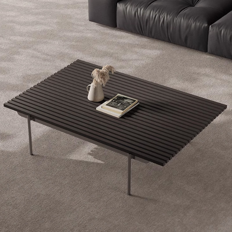 Table à thé en bois massif au design minimaliste