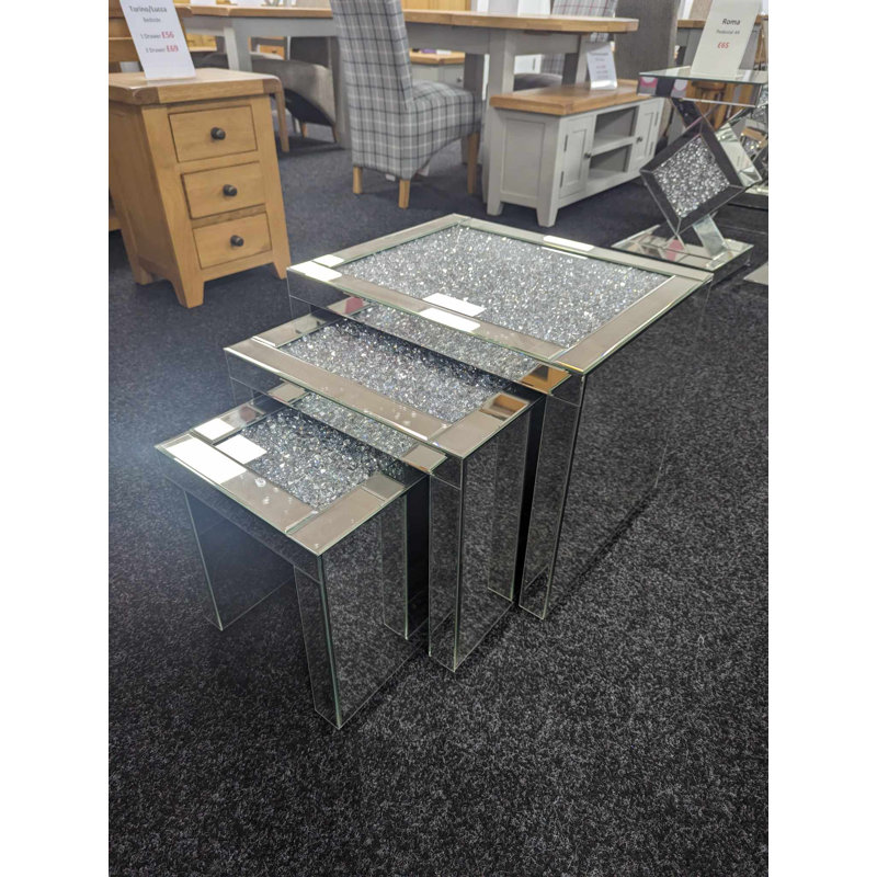 Nova Mirrored Nest Of Tables