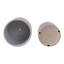 Sagebrook Home Elegant Silver Ceramic Disco Planter, 2-Pieces