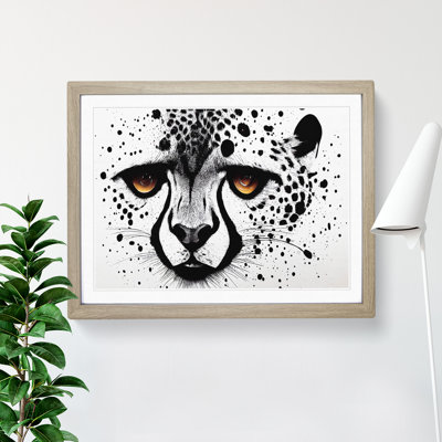 XH1022-6581X Painted Cheetah Vol.2 Abstract - Single Picture Frame Print