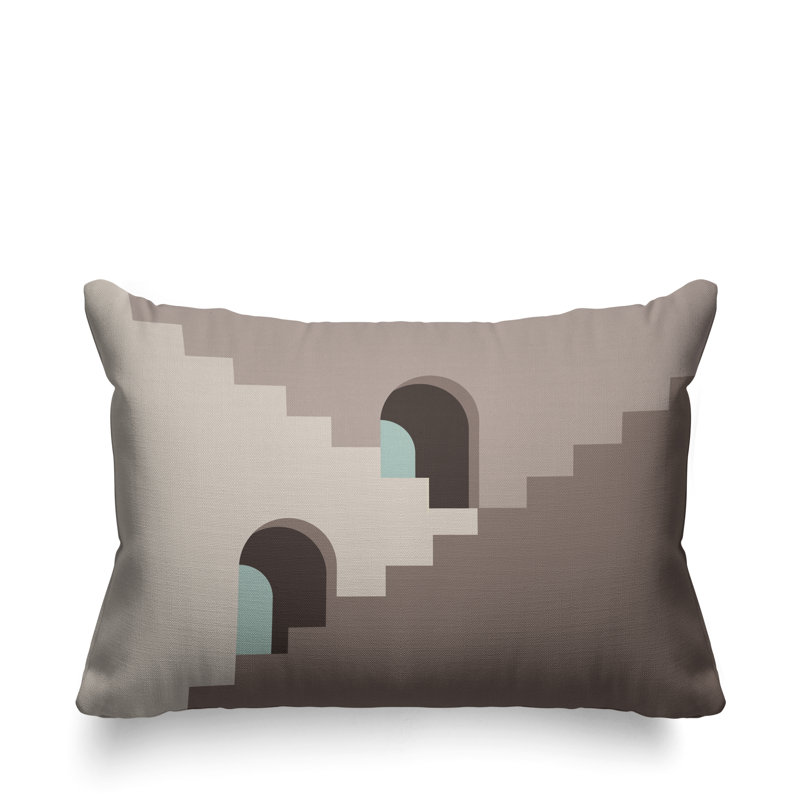 Coussin décoratif intérieur / extérieur Minimalist Architecture, Beige