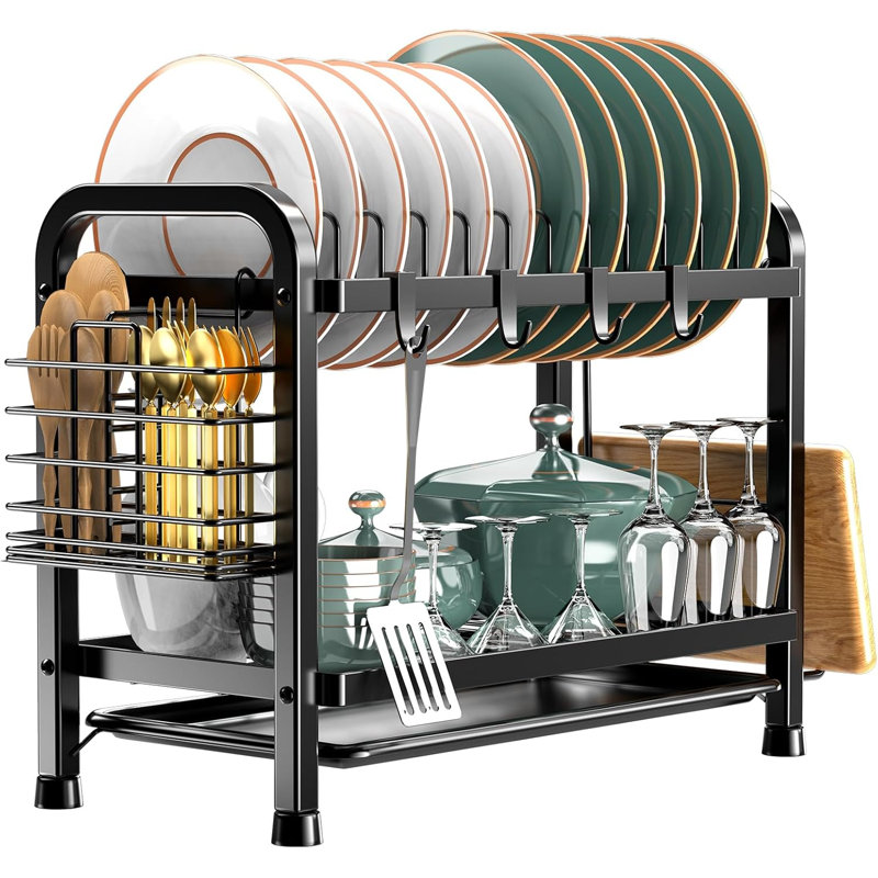 Shruti Stainless Steel Two Tier Dish Rack