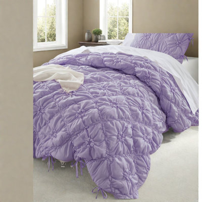 Ensembles de literie pour lit confortable en microfibre mauve 66x88