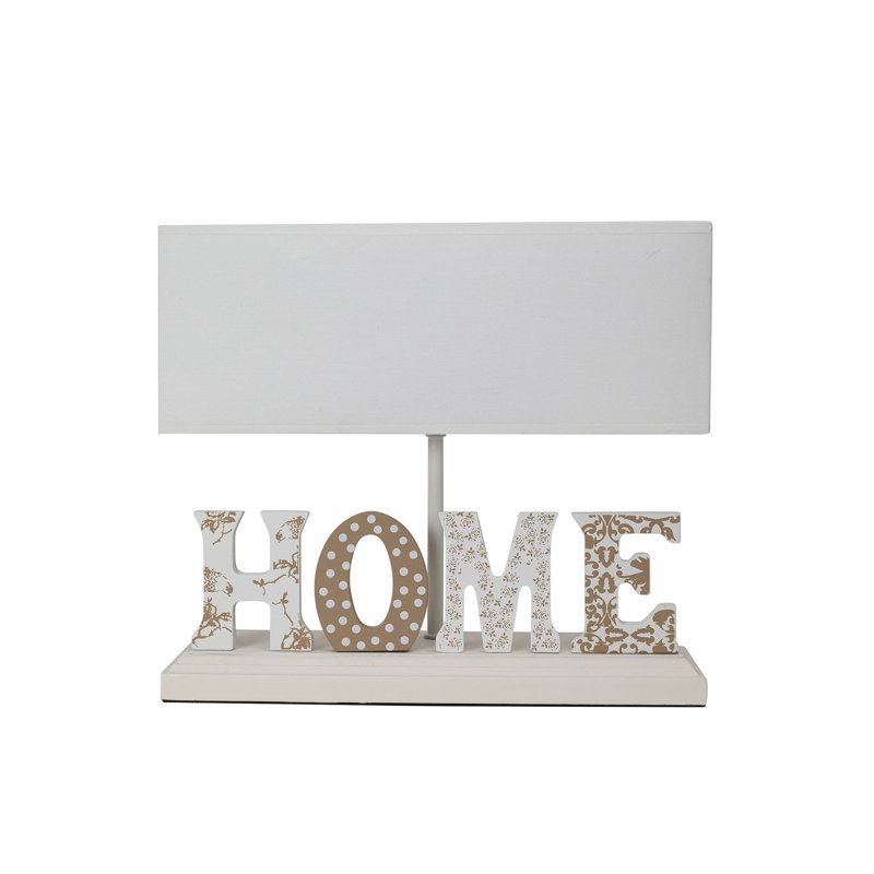 Lampe de table 11 po Sancerre, Brun, Blanc
