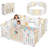 Safe Foldable No - Gaps Baby Playpen for Exploration-100785798-100785797
