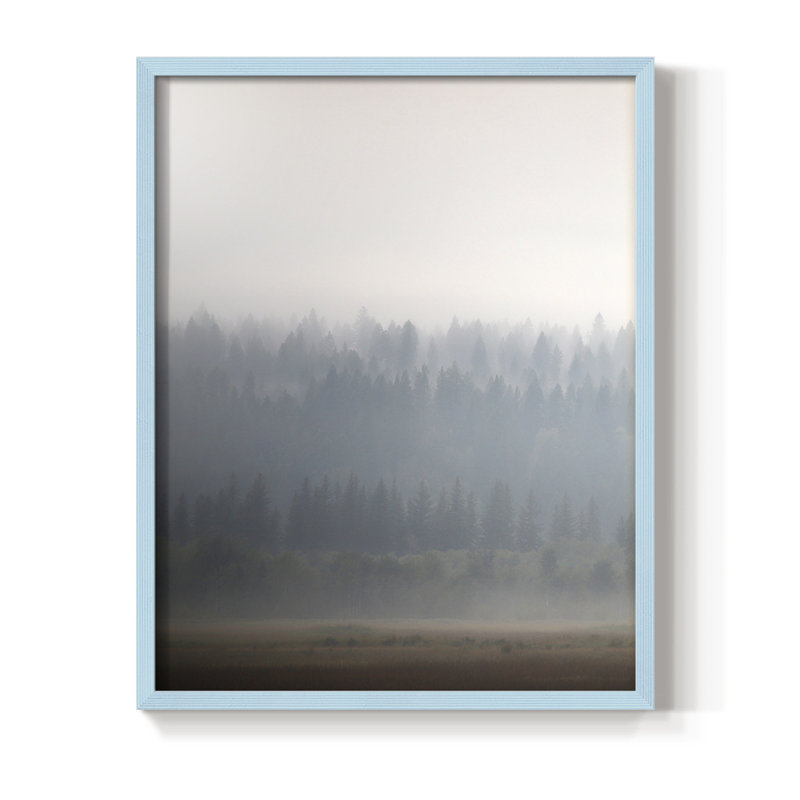 Morning Glow II, reproduction encadrée - bois massif, 15" H x 12" W, Bleu