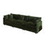Ensemble de salon rembourré en chenille à assise profonde et minimaliste moderne pour 5 personnes avec canapé modulaire 3 places et fauteuil assorti Paulsboro-814289090