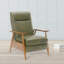 Fauteuil inclinable à accoudoirs en bois-424865036