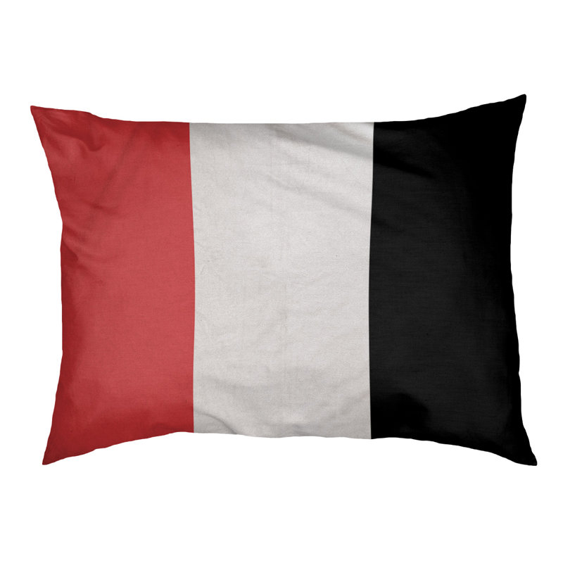 Coussin d'extérieur pour chien Maryland, Très grand (l 50 po x P 40 po x H 7 po), Rouge / blanc / noir