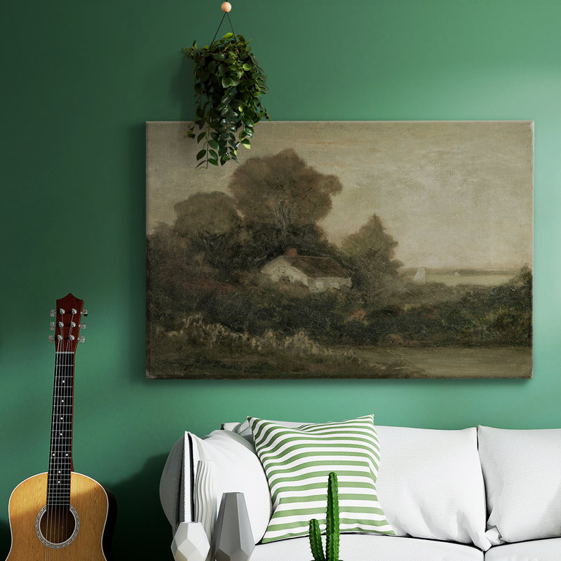 "Vintage Landscape" - DCCCVI, reproduction d'art sur toile, H 25 po x l 37 po