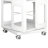 Modern 4-Tier All-Steel Rotating Bookshelf with 360-Degree Storage and Lockable Silent Wheels-1177108745