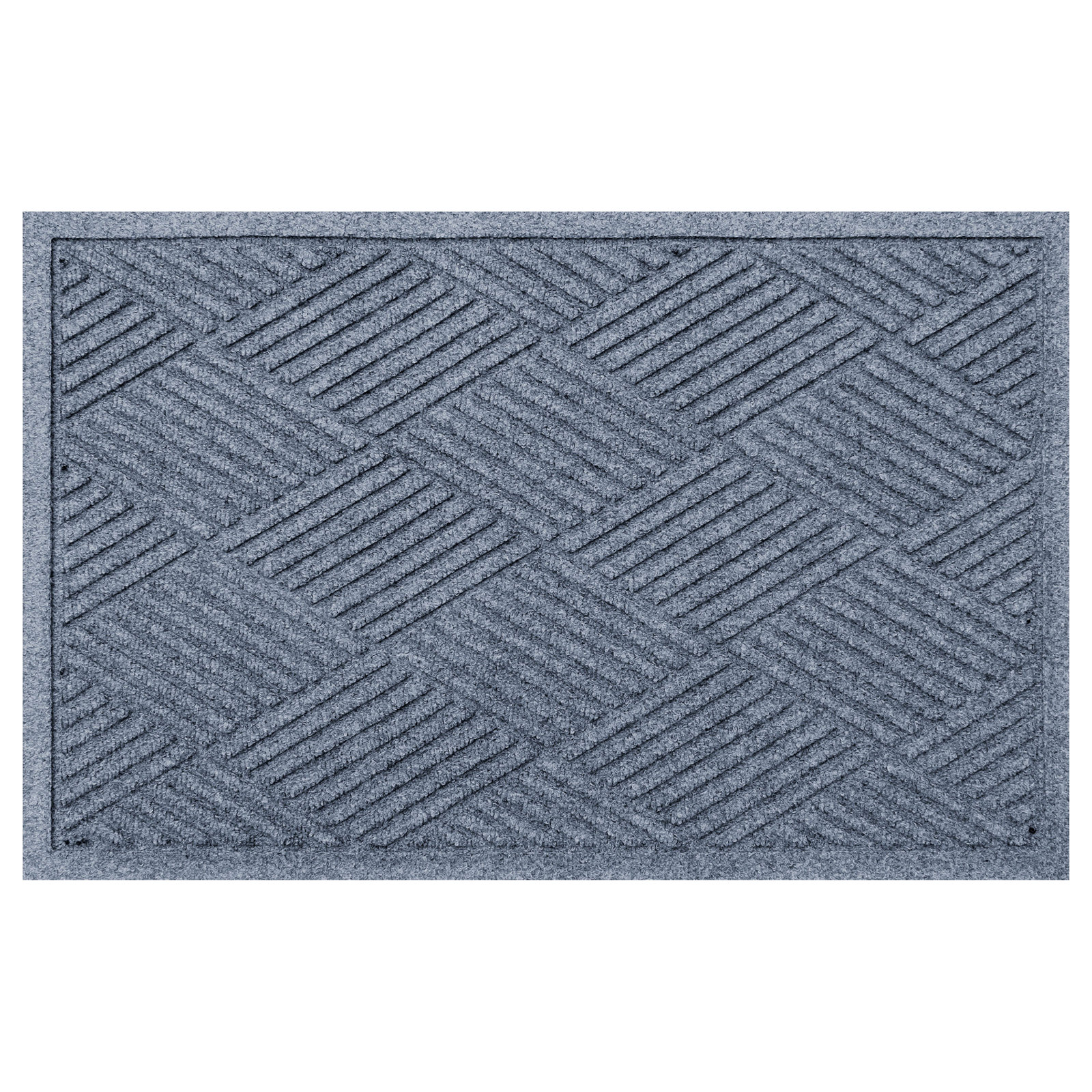 Waterhog Diamonds Indoor Outdoor Doormat, Bluestone, Rectangle 3' x 4'