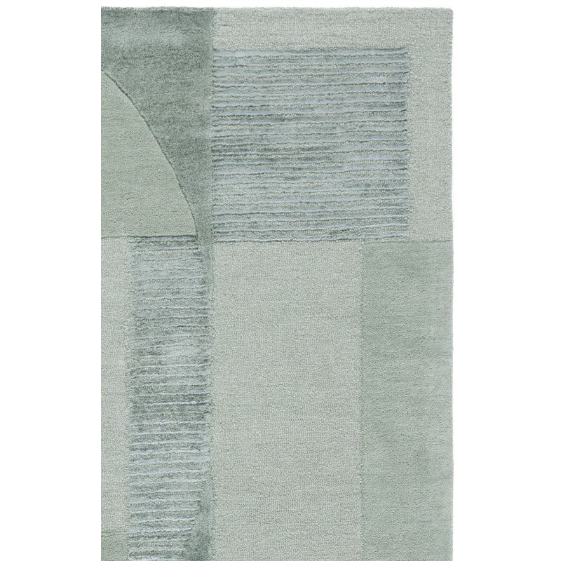 Fifth Avenue Hand Tufted Viscose,Wool, Cotton Geometric Indoor Rug, Rectangle 4' x 6'