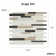 Reign Natural Stone and Glass Beveled Tile Mosaic Sheet