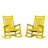 Wolak HDPE Oversized Modern Rocking Adirondack Chair(Set Of 2)-2004580083