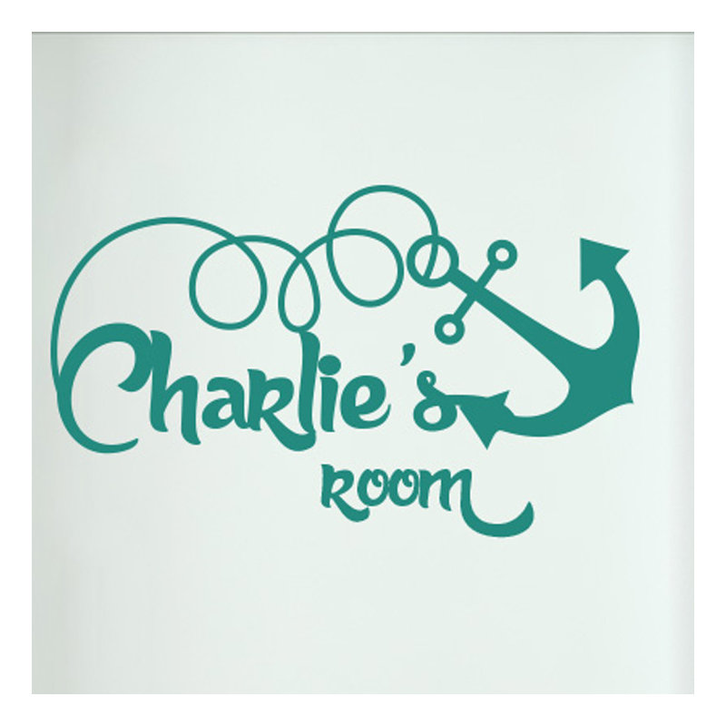 Nautical & Beach Wall Decal, Aqua Green