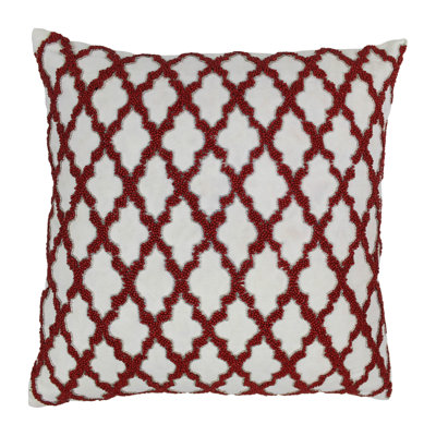 Coussin en coton à motif marocain