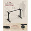 Adjustable Metal Base Desk Pedestal