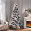 Sapin de Noël givré pré-éclairé-456773743