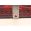 Tapis rouge en laine noué à la main de conception unique 5 pi 10 po x 7 pi 10 po Oliff