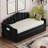Twin Size Velvet Upholstered Daybed With Trundle And USB Charging Ports-774088092