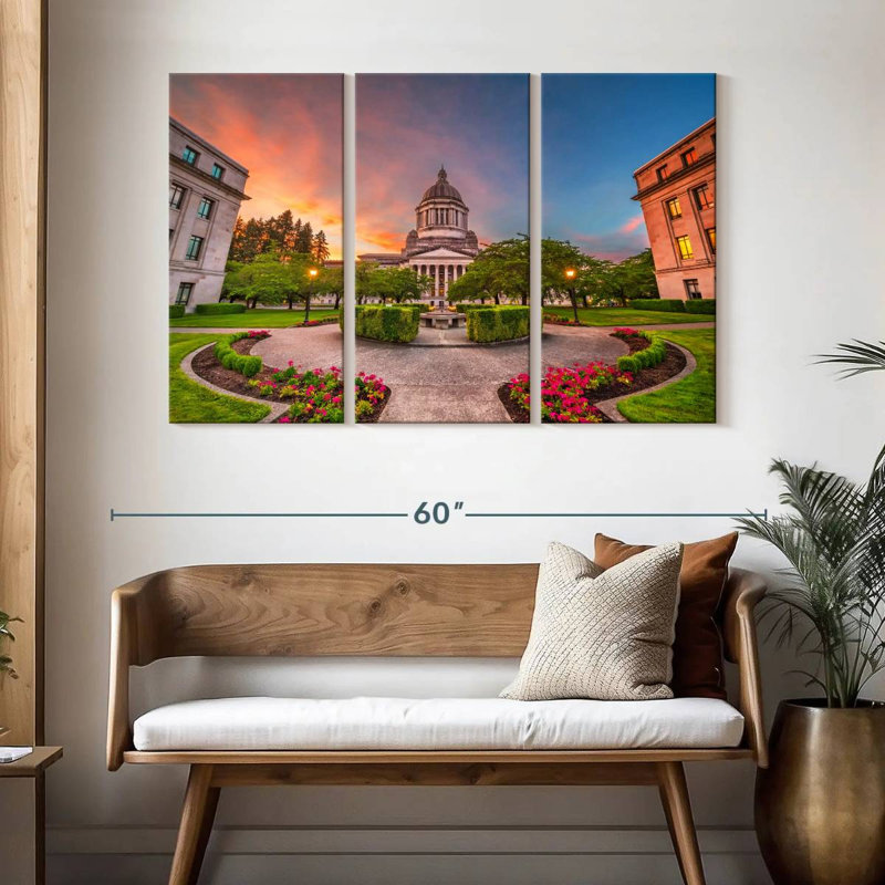 Washington State Capitol, 32" H x 50" W