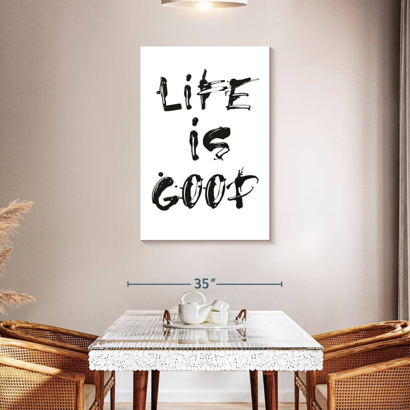Tergel Life Is Good, 45" H x 30" W