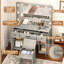 Bureau de maquillage avec grand miroir et 10 lumières DEL, prise et tabouret inclus (noir)-875158299