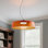 Luminaire suspendu moderne en verre coloré Mid-Century