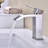 Waterfall Spout Faucet For Bathroom Sink, Single Handle Design, Pop - Up Drain Sinks With Overflow, Corrosion, Easy To Install And Use Flow Sink Style Spout, Control, Thickened Gasket, Brushed