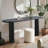 60"  Modern Oval Narrow Console Table-1647675757