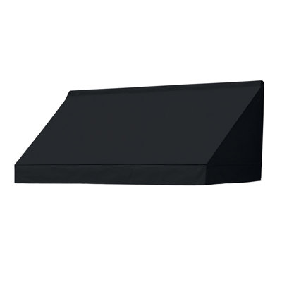 IDM Worldwide 48'' W x 21'' D Fabric Ebony Cover Retractable Door / Window Awning